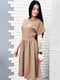 Сукня А-силуету кольору капучіно | 6329702 | фото 2