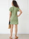 Платье-футболка оливкового цвета | 6329707 | фото 3