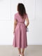 Платье А-силуэта фрезового цвета | 6329719 | фото 2