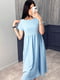 Платье А-силуэта голубое | 6329727 | фото 2