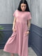 Сукня А-силуету фрезового кольору | 6329729 | фото 2