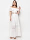 Платье А-силуэта  белое | 6330076 | фото 2