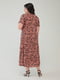 Платье А-силуэта анималистической расцветки | 6330280 | фото 4