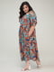 Сукня А-силуету в різнокольоровий принт | 6330285 | фото 2