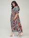 Сукня А-силуету в різнокольоровий принт | 6330285 | фото 3