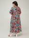 Платье А-силуэта в разноцветный принт | 6330285 | фото 4