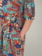 Платье А-силуэта в разноцветный принт | 6330285 | фото 6