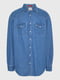 Рубашка джинсовая синяя | 6330341 | фото 5