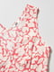 Платье А-силуэта красное в принт | 6330486 | фото 3
