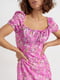 Сукня А-силуету рожева з квітковим принтом | 6331254 | фото 2