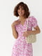 Сукня А-силуету рожева з анімалістичним принтом | 6331270 | фото 3