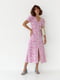 Сукня А-силуету рожева з анімалістичним принтом | 6331270 | фото 7