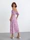 Сукня лавандового кольору з принтом | 6326004 | фото 6