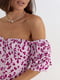 Сукня лавандового кольору з принтом | 6326004 | фото 7