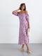 Сукня лавандового кольору з принтом | 6326004 | фото 2