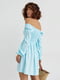 Платье А-силуэта голубое | 6331325 | фото 5