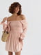 Платье А-силуэта персикового цвета | 6331326 | фото 2