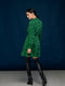 Сукня А-силуету зелена з принтом | 6331390 | фото 4