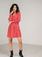 Сукня-міні червона з принтом | 6331435