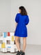 Платье А-силуэта синее | 6331451 | фото 3