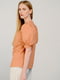 Блуза персикова без коміра | 6331476 | фото 4