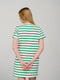 Сукня-футляр біло-зелена в смужку | 6331484 | фото 3