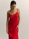 Платье шелковое красное | 6331540 | фото 2