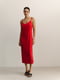 Платье шелковое красное | 6331540 | фото 3