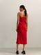 Платье шелковое красное | 6331540 | фото 4