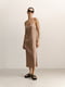 Платье шелковое цвета мокко | 6331541 | фото 2