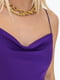 Платье в бельевом стиле фиолетовое шелковое | 6331756 | фото 9