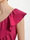 Платье А-силуэта малинового цвета | 6332593 | фото 2