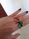 Красивое женское кольцо с зеленой эмалью “Дракон” | 6332812 | фото 5