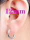 Титановые мужские серьги-кольца в ухо тонкая стальная цвет золото | 6332897 | фото 2