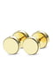 Круглые маленькие серьги-штанги плаги обманки 6 мм. цвет золото | 6332898 | фото 2