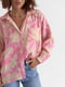 Рубашка розовая в принт | 6333038 | фото 7