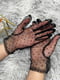 Перчатки фатиновые короткие черные в горох | 6333763 | фото 2