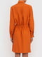 Платье-рубашка оранжевое | 6331596 | фото 5