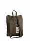 Сумка-рюкзак кожаная серо-коричневая | 6335214 | фото 3