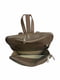 Сумка-рюкзак кожаная серо-коричневая | 6335214 | фото 5