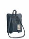 Сумка-рюкзак кожаная синяя | 6335215 | фото 3