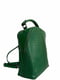 Сумка-рюкзак кожаная зеленая | 6335218 | фото 2