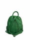 Рюкзак шкіряний зелений | 6335228 | фото 3