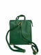 Сумка-рюкзак кожаная зеленая | 6335231 | фото 5