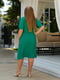 Платье-рубашка зеленое | 6336810 | фото 4