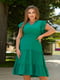 Сукня А-силуету зелена | 6336816 | фото 3