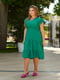 Сукня А-силуету зелена | 6336816 | фото 4