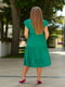 Платье А-силуэта зеленое | 6336816 | фото 5