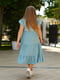 Платье А-силуэта ментолового цвета | 6336817 | фото 2