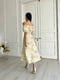 Сукня А-силуету жовта з квітковим принтом | 6336831 | фото 5